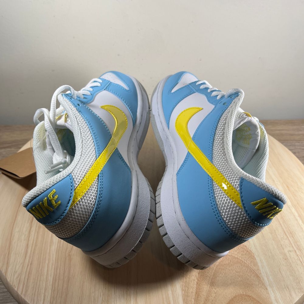 Nike Dunk Low GS Homer Simpson Mens 6.5y Shoes Blue Athletic Casual Sneakers - Picture 9 of 11